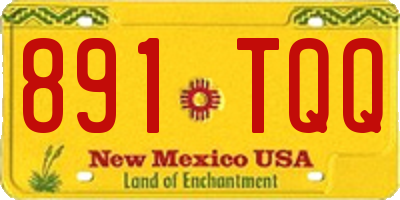 NM license plate 891TQQ