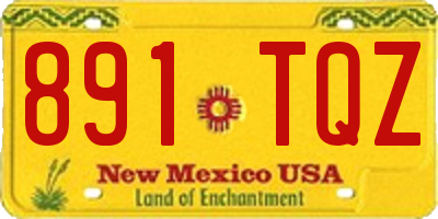 NM license plate 891TQZ