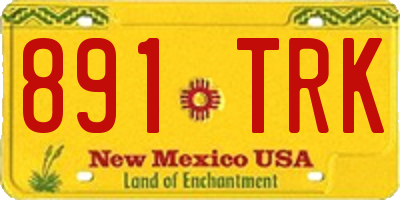 NM license plate 891TRK