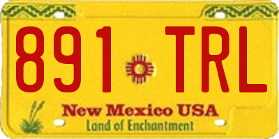NM license plate 891TRL