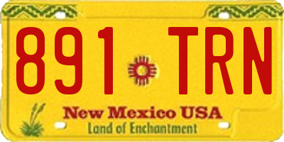 NM license plate 891TRN