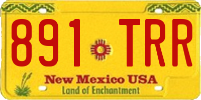 NM license plate 891TRR