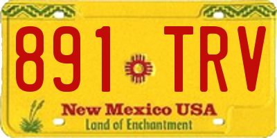 NM license plate 891TRV