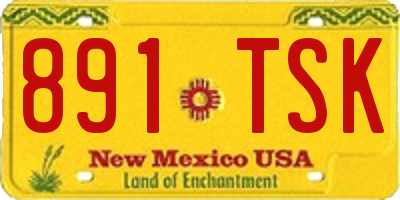 NM license plate 891TSK