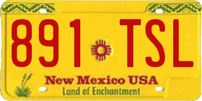 NM license plate 891TSL