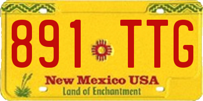 NM license plate 891TTG