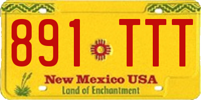 NM license plate 891TTT