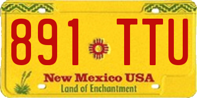 NM license plate 891TTU