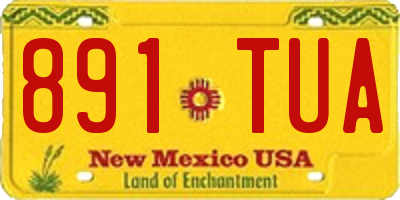 NM license plate 891TUA