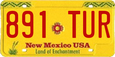 NM license plate 891TUR