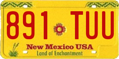 NM license plate 891TUU