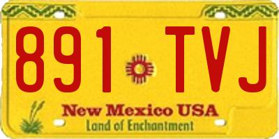 NM license plate 891TVJ