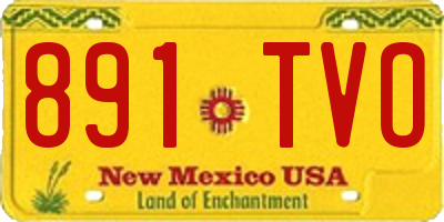 NM license plate 891TVO
