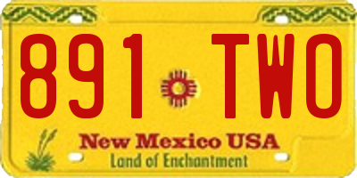 NM license plate 891TWO