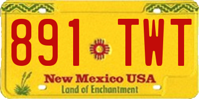 NM license plate 891TWT