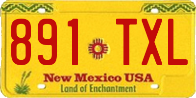 NM license plate 891TXL