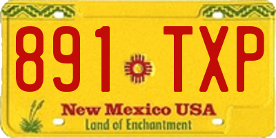 NM license plate 891TXP