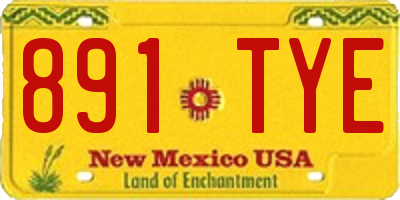 NM license plate 891TYE