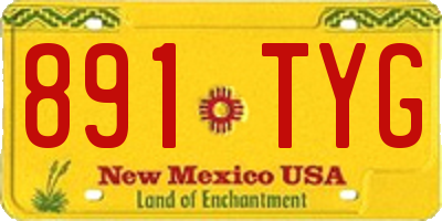 NM license plate 891TYG