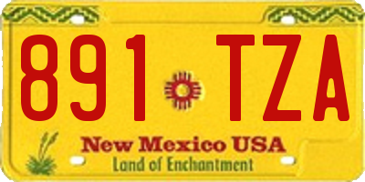 NM license plate 891TZA