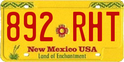 NM license plate 892RHT
