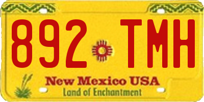 NM license plate 892TMH