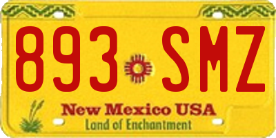 NM license plate 893SMZ