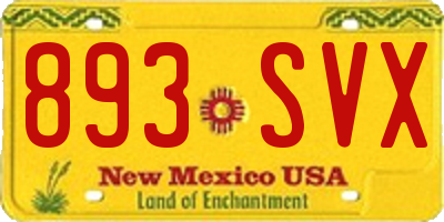 NM license plate 893SVX