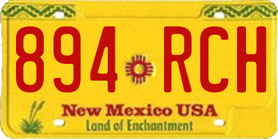 NM license plate 894RCH
