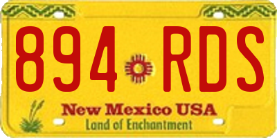 NM license plate 894RDS