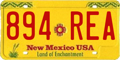NM license plate 894REA