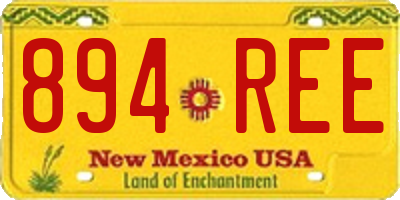NM license plate 894REE