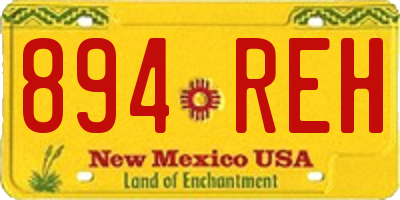 NM license plate 894REH