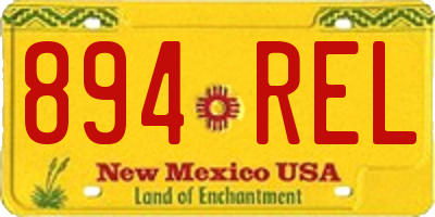 NM license plate 894REL