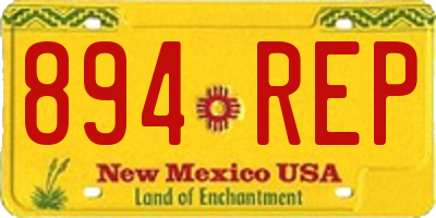 NM license plate 894REP