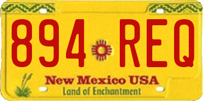NM license plate 894REQ