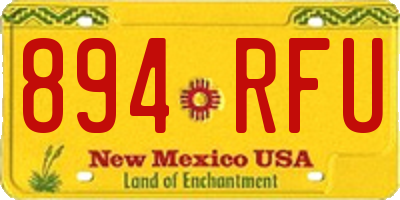 NM license plate 894RFU