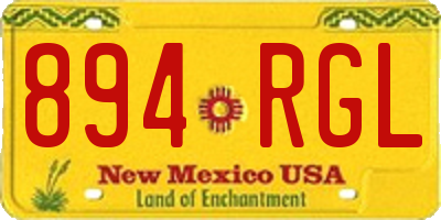 NM license plate 894RGL