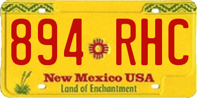 NM license plate 894RHC