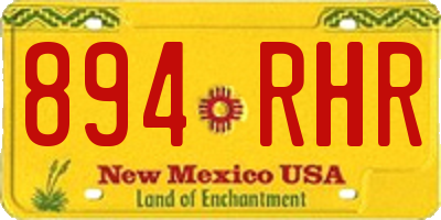 NM license plate 894RHR
