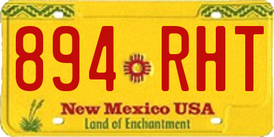 NM license plate 894RHT