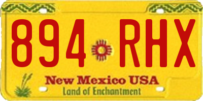 NM license plate 894RHX
