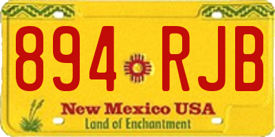 NM license plate 894RJB