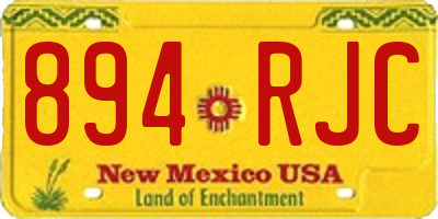 NM license plate 894RJC