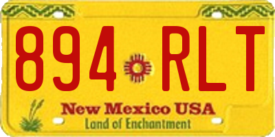 NM license plate 894RLT