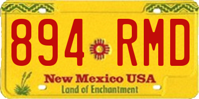 NM license plate 894RMD