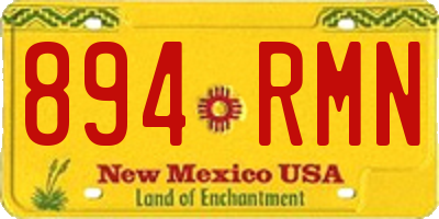 NM license plate 894RMN