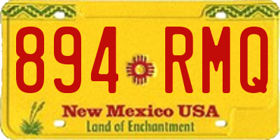 NM license plate 894RMQ