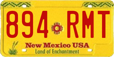 NM license plate 894RMT
