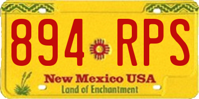 NM license plate 894RPS